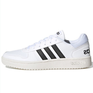 阿迪达斯 ADIDAS NEO 男子 运动休闲系列 HOOPS 2.0 运动 休闲鞋 EG3970 白色  41码 UK7.5码