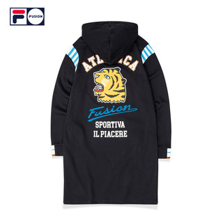 FILA FUSION 斐乐女子卫衣2020秋季新款运动休闲长款连帽卫衣女