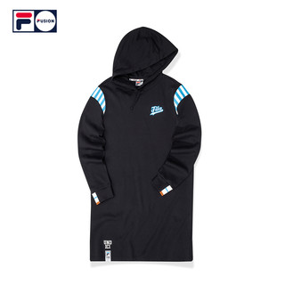 FILA FUSION 斐乐女子卫衣2020秋季新款运动休闲长款连帽卫衣女