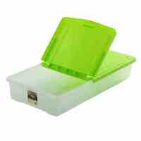 IRIS 爱丽思 UB950 双开盖塑料收纳箱 100L 浅绿