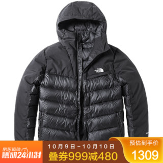 北面羽绒服男800蓬鹅绒 TheNorthFace 19秋冬保暖防风厚冬装外套 3KTD 黑色/KX7（19秋冬） XXXL/190