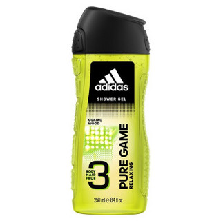 阿迪达斯 Adidas 男士三效洁颜洗发沐浴套装 （极限挑战400ml+250）三合一洁面洗发水沐浴露