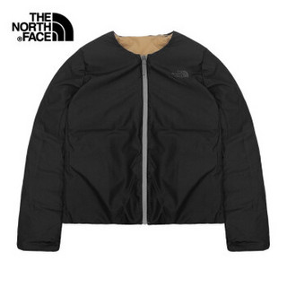 北面羽绒服女20秋冬上新 TheNorthFace双面穿轻便保暖4NH4 173/棕色 L