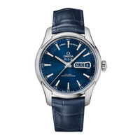 OMEGA 欧米茄 De Ville碟飞系列 433.33.41.22.03.001 男士机械手表 41mm 蓝盘 蓝色皮质表带 圆形
