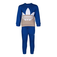 阿迪达斯 adidas三叶草2020男小童TRF CREW SET长袖套服GN6784