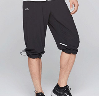 DECATHLON 迪卡侬 Pantacourt Run Dry+H Noir 男士运动裤 8488048 黑色 XS