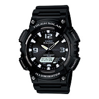 CASIO 卡西欧 STANDARD系列 AQ-S810W-1A 男士电子手表 46.6mm 黑盘 黑色树脂表带 圆形