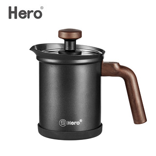 Hero骑士手动打奶器奶泡机花式咖啡打奶泡杯不锈钢牛奶打奶沫奶缸