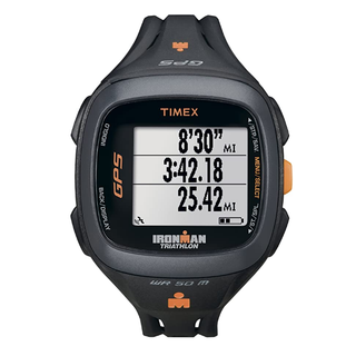 TIMEX 天美时 Ironman Run Trainer 女士心率表 黑色/橙色