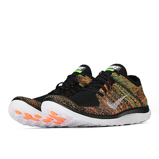 NIKE 耐克 Free 4.0 Flyknit 男子跑鞋 631053-006 黄绿编织 43