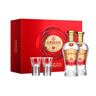 WULIANGYE 五粮液 五粮国宾 醇品 52%vol 浓香型白酒 500ml*2瓶 礼盒装