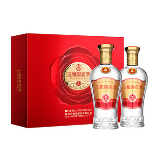 WULIANGYE 五粮液 五粮国宾 醇品 52%vol 浓香型白酒 500ml*2瓶 礼盒装