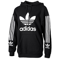 adidas Originals HOODIE 女士运动卫衣/套头衫 FI6346 黑 XS