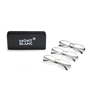 Montblanc万宝龙光学眼镜架金属矩形全框男款商务眼镜框