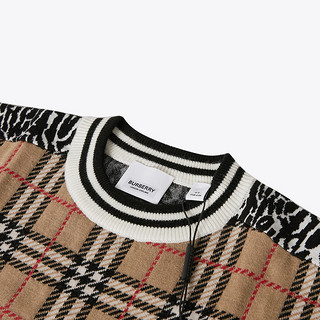 BURBERRY 博柏利 女童格纹针织连衣裙 8029168 典藏米色 110cm