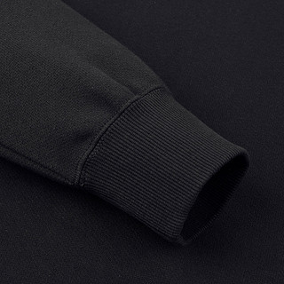 卡帕KAPPA 针织开身连帽 男式卫衣 XL 黑色