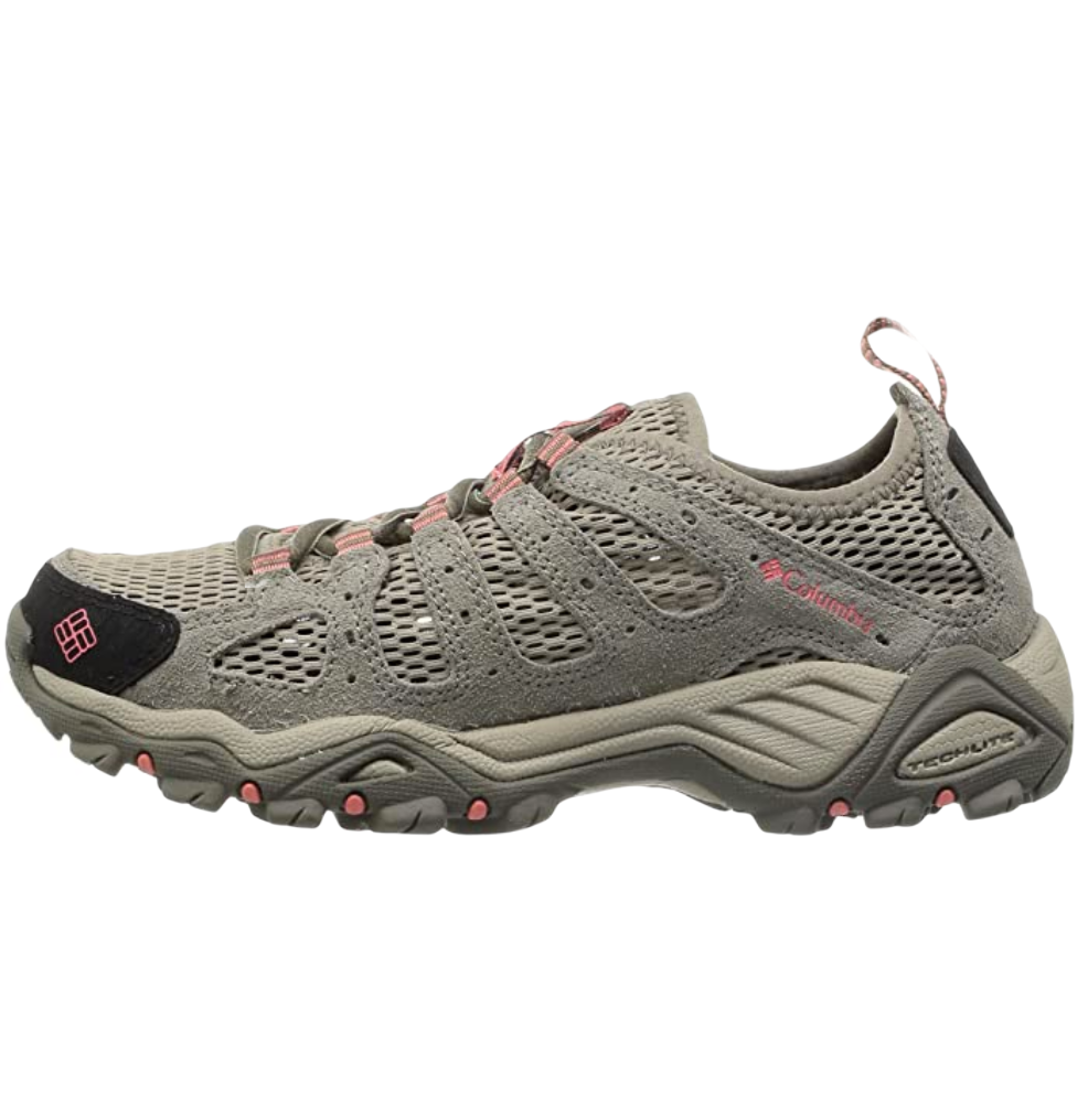 Columbia 哥伦比亚 Helvatia 女士越野跑鞋 灰绿/珊瑚红 36