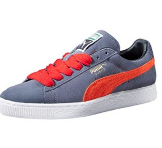 PUMA 彪马 Suede Classic 男士休闲运动鞋 352634-75 灰红 39