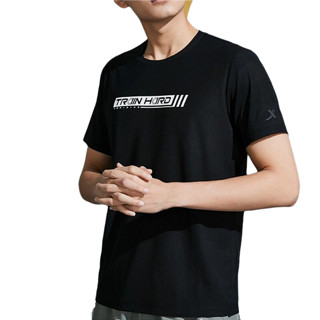 XTEP 特步 男子运动T恤 880229010105 黑色 L
