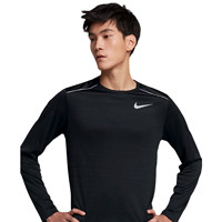 NIKE 耐克 Dri-FIT Miler 男士运动T恤 AJ7569-010 黑/黑 S