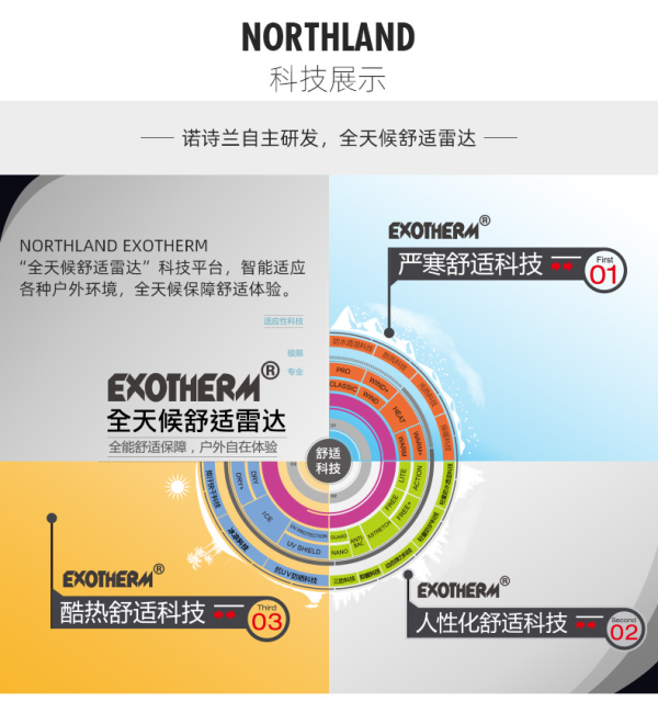 NORTHLAND 诺诗兰 GF075Y05 户外防风软壳裤