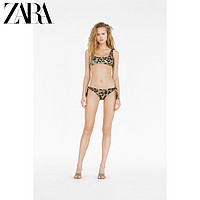 ZARA 新款 女装 印花比基尼三角裤 00594014505