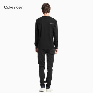 CK Jeans2020秋冬新款男装透气全棉质感LOGO圆领长袖T恤J316632