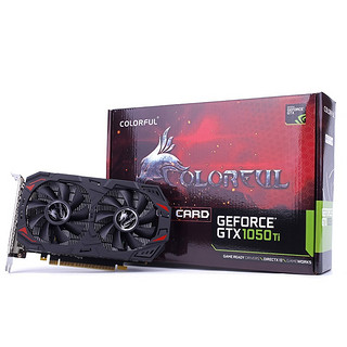 COLORFUL 七彩虹 GeForce GTX 1050Ti 灵动鲨 4GV3 显卡 4GB 黑色