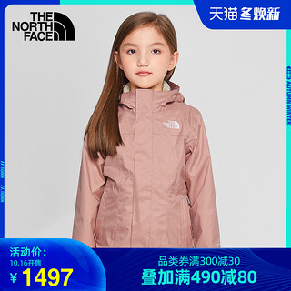 TheNorthFace北面童装2020新款女童秋抓绒内胆三合一冲锋衣|4TJ9