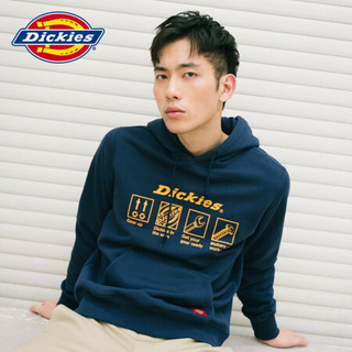 Dickies卫衣 20秋 卫衣男 长袖连帽卫衣 宽松口袋卫衣 时尚休闲套头衫 百搭潮流上衣 DK008154 深藏青色 L