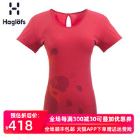 Haglofs火柴棍女款户外透气舒适图案休闲圆领T恤 602454 欧版