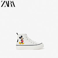 ZARA 新款 童鞋女童 迪士尼米奇老鼠印花高帮运动鞋 12210530001
