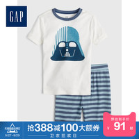 Gap男童舒适短袖睡衣套装夏季538432 2020新款星球大战联名家居服