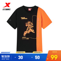 XTEP特步短袖T恤男2020新款夏季变形金刚联名男士运动休闲宽松圆领T恤