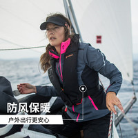 迪卡侬旗舰店户外软壳冲锋上衣女加绒休闲保暖防风外套抓绒冬TRD