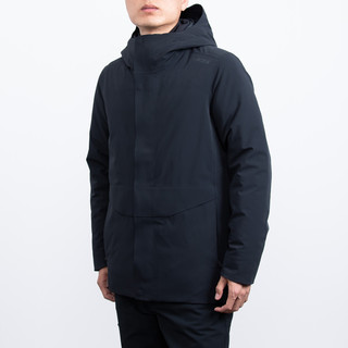 极星户外男女中长款防水保暖灰鹅绒羽绒服AGDD21471/22472