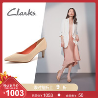 clarks其乐女鞋2020经典款正装通勤猫跟单鞋尖头细高跟鞋女显瘦鞋