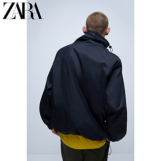 ZARA 新款 男装 科技面料袋鼠口袋派克外套 03717301800