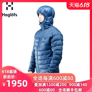 Haglofs火柴棍男款户外秋冬连帽轻量羽绒服603273 欧版