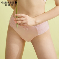 歌瑞尔新款时尚性感舒适平角裤女甜美蕾丝中腰女士内裤衩200216A