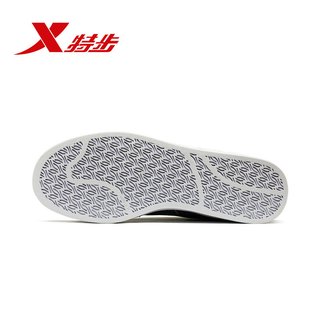 XTEP特步白色板鞋男2019年秋季街潮网面滑板鞋运动鞋男贝壳跑步休闲鞋