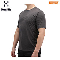 Haglofs 火柴棍 男款速干图案短袖T恤 603891-1 亚版