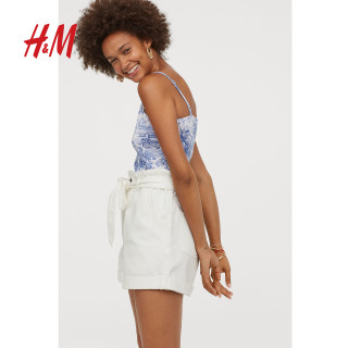 商品hm 女装衣服女夏装 弹力透气连体紧身衣女 0775328