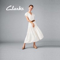 clarks其乐女鞋2019AnnadelIvory休闲露趾厚底坡跟高跟凉鞋女外穿