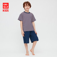 优衣库 童装/男童/女童 弹力起居套装(短袖) 423328 UNIQLO