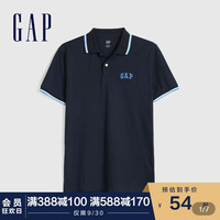 Gap男装时尚LOGO短袖POLO衫夏季512273 E 2020新款简约通勤上衣