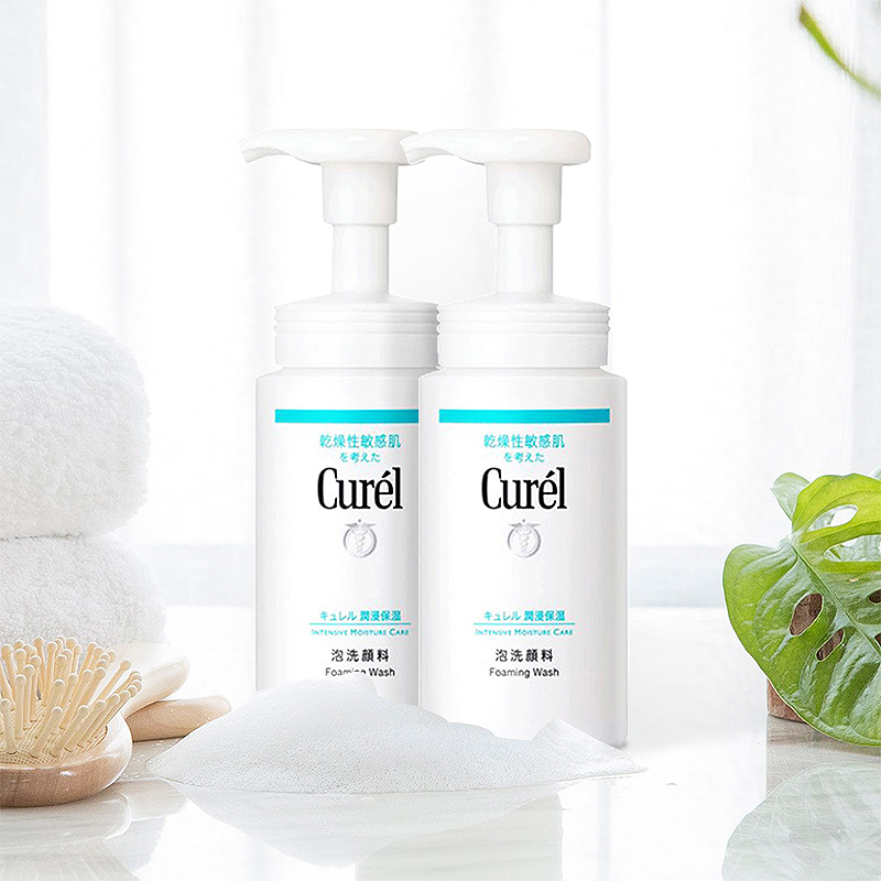 Curel 珂润 润浸保湿洁颜泡沫150ml*2