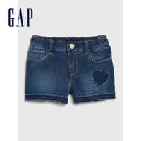 Gap女幼童松紧腰牛仔短裤夏季542935 2020新款可爱童装薄款裤子