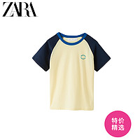 ZARA 新款 童装男童 春夏新品 插肩袖 T 恤 02431682306