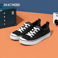 Skechers斯凯奇2020新品女子街拍小白鞋时尚休闲帆布鞋113300